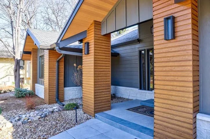 Siding replacement in progress on a Boulder, CO home