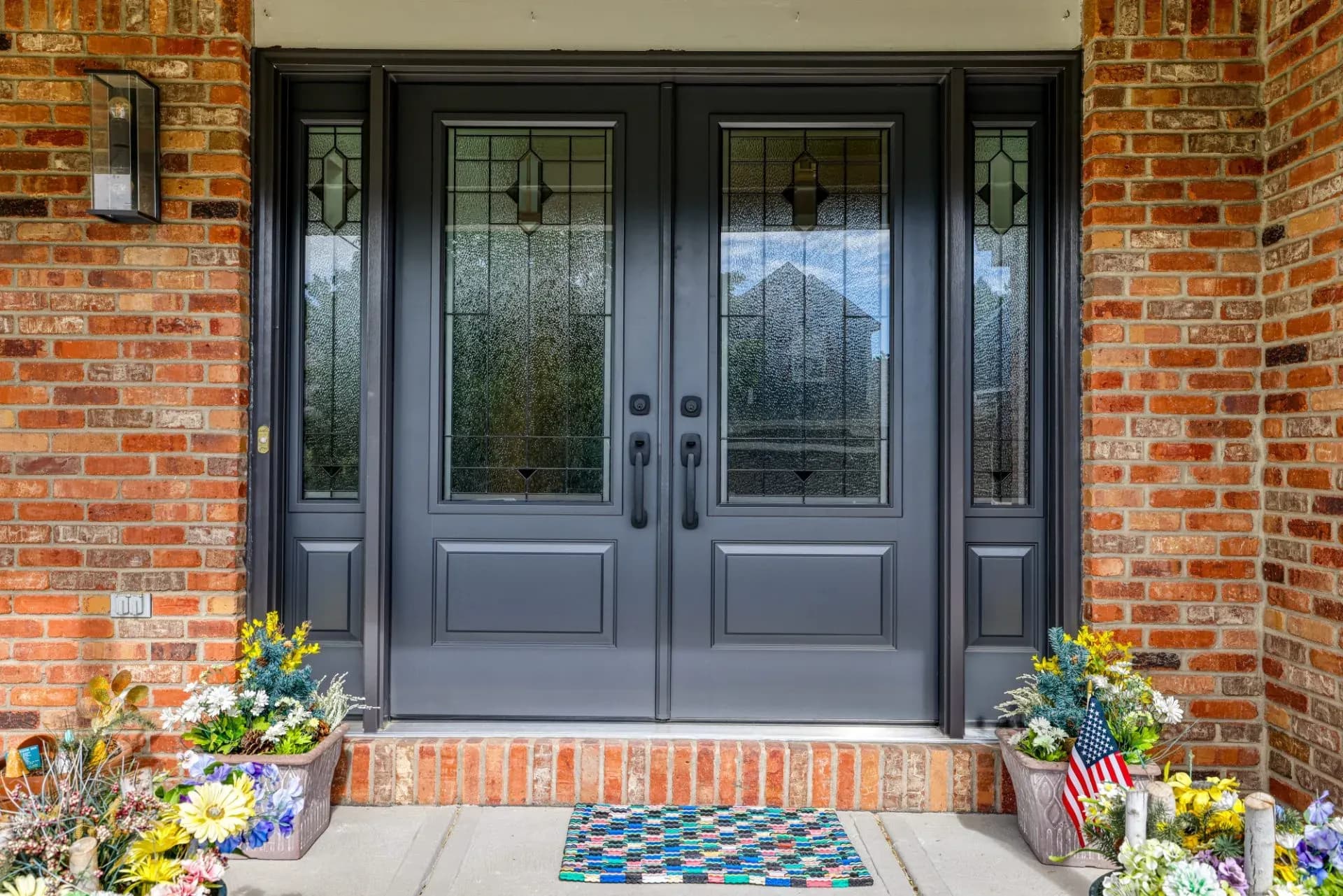 ProVia door and sidelight detail on a Colorado home