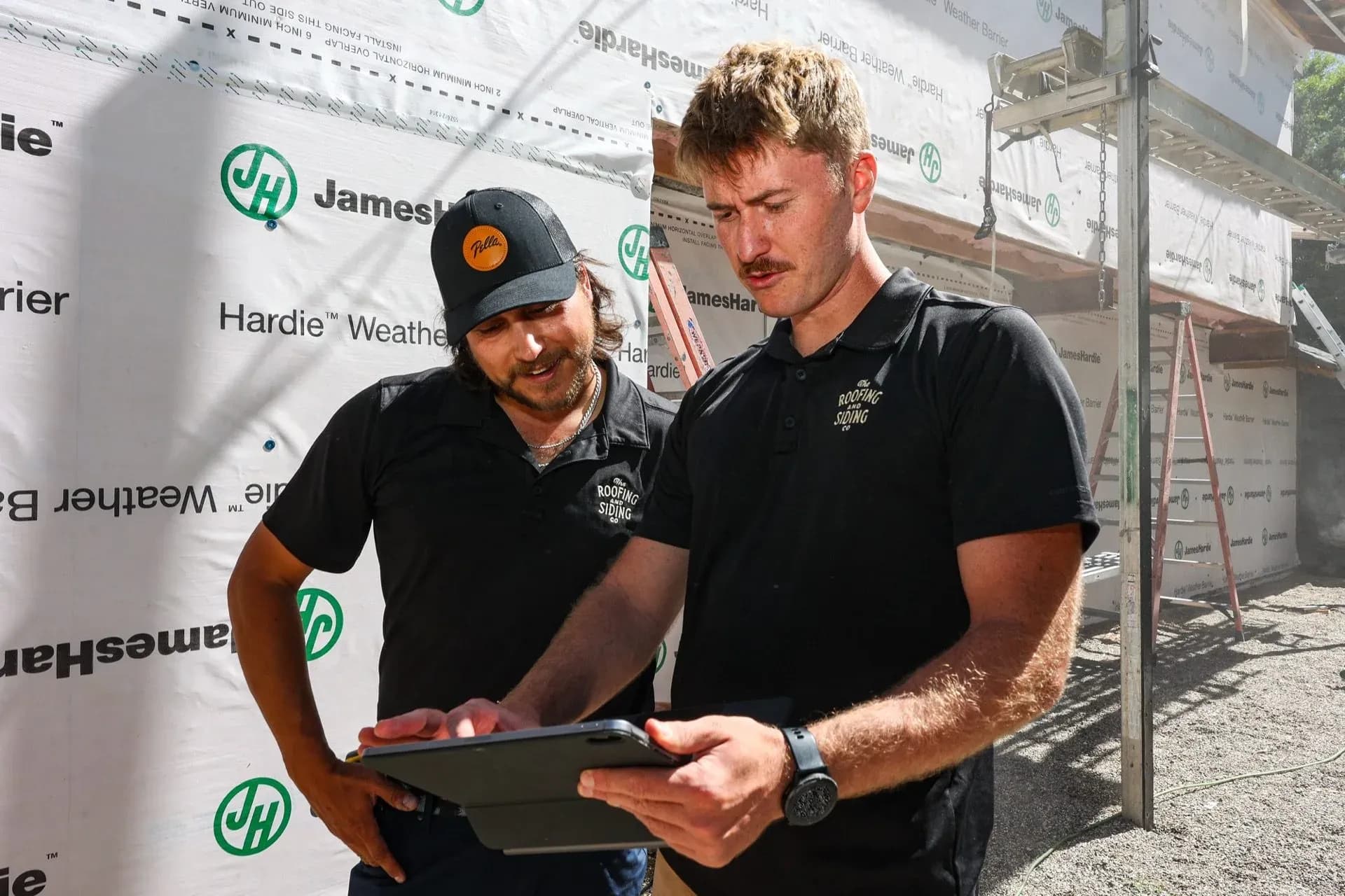 Jack and Cole on a Boulder job site